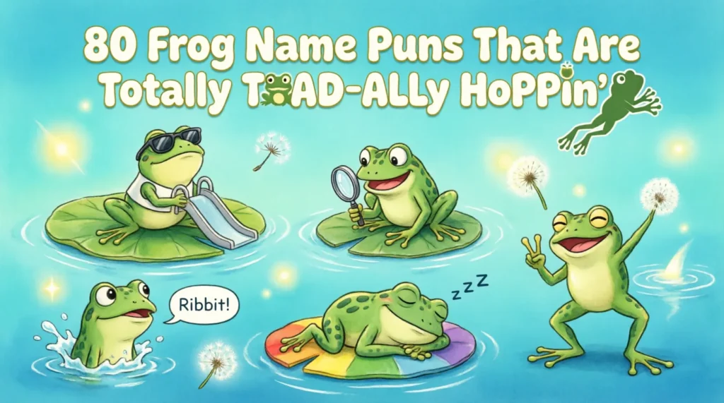 frog name puns