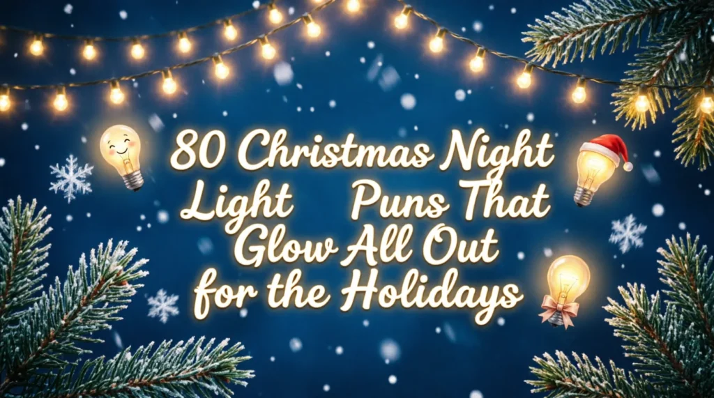 christmas night light puns