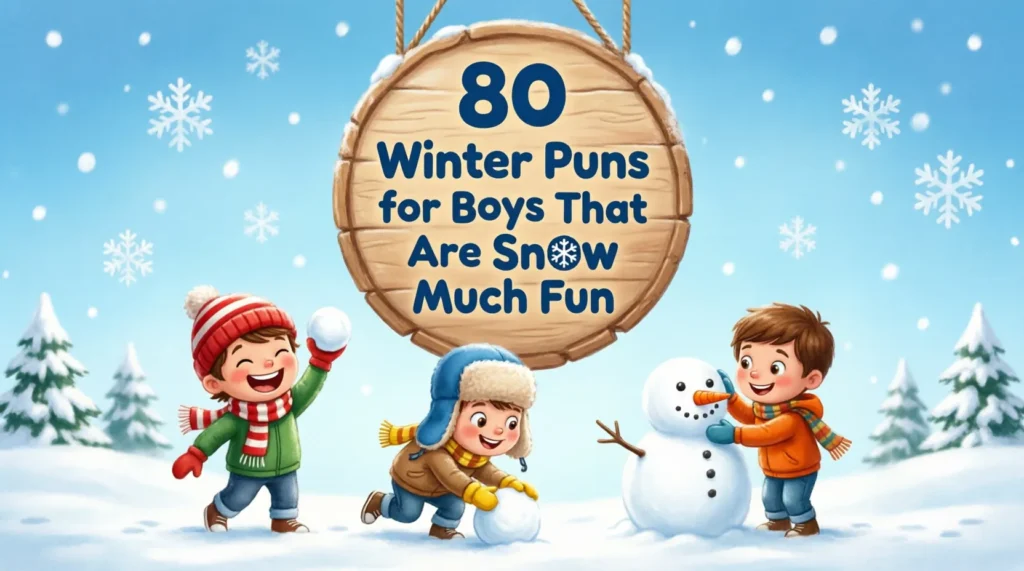 winter puns boys