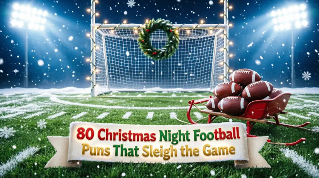 christmas night football puns