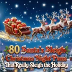 santas sleigh christmas night puns