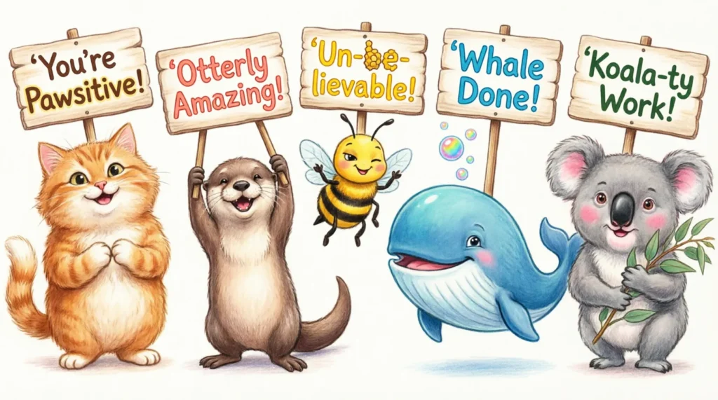 positive animal puns